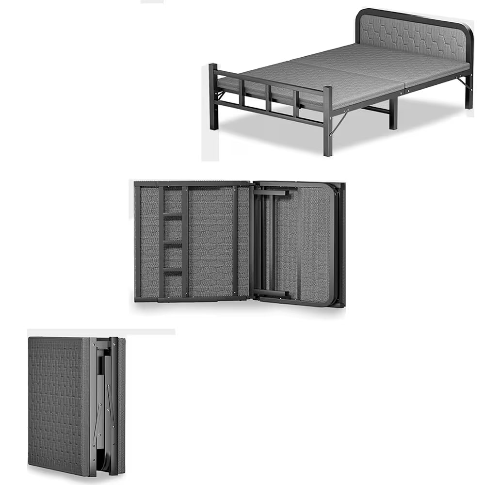 Cama Plegable Acero 1 Plaza con Colchón 189x90cm