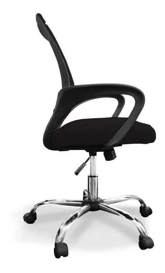 Silla de oficina Doona X5 negra ergonómica con respaldo reclinable