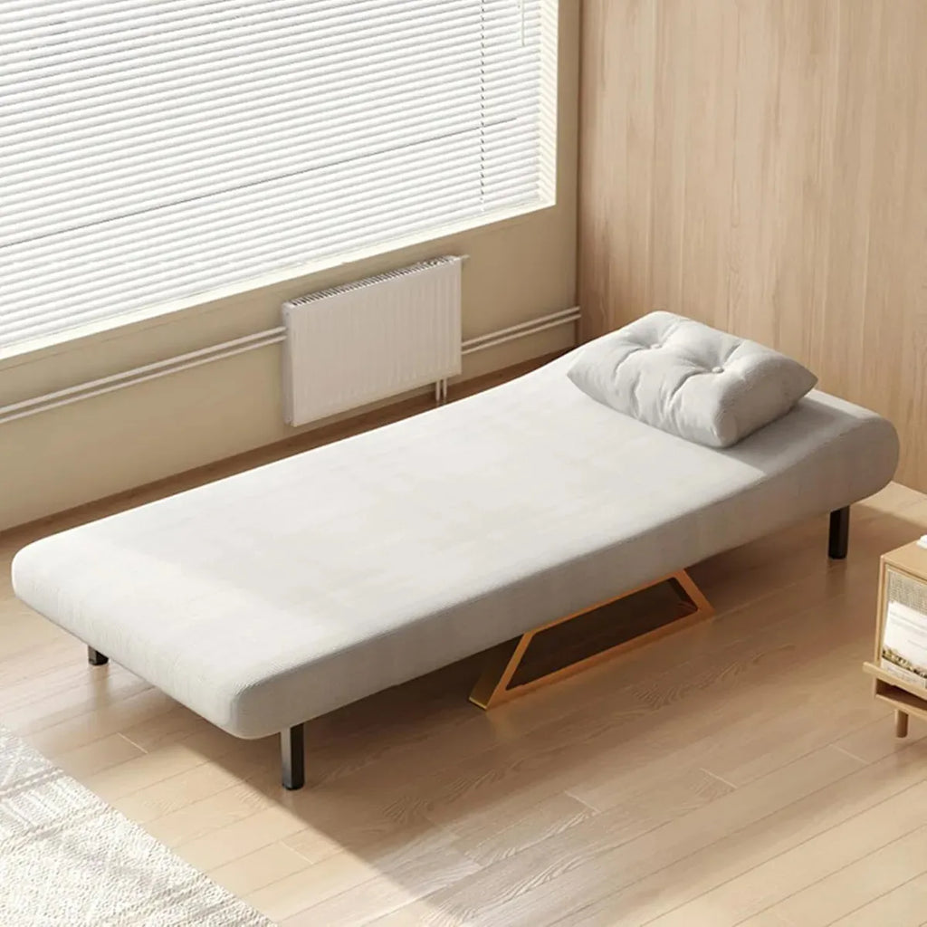 Sofá Cama 1 Cuerpo 73cm 3 En 1 Reclinable Calidad Pre Modern Gris Liso