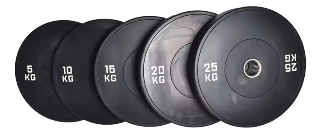 Disco Olímpico Bumper 5kg Negro