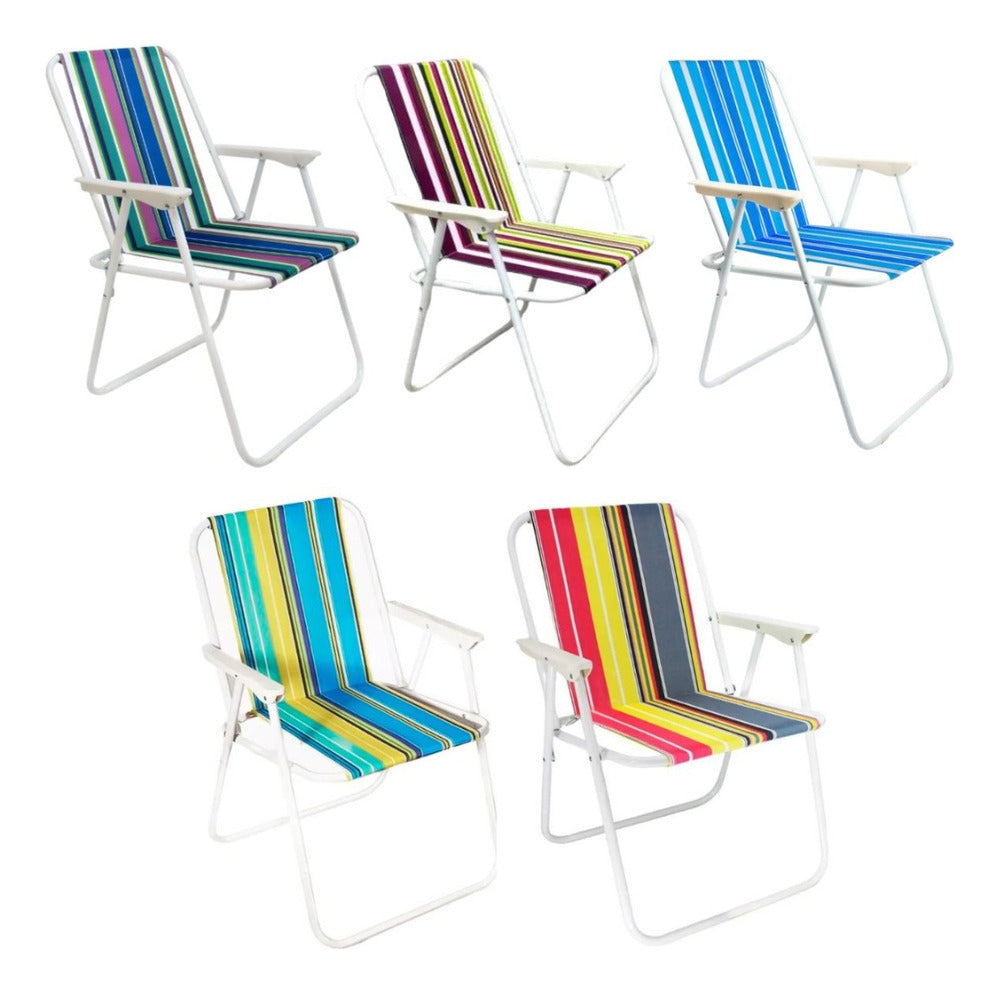 Silla Plegable Reposera Playera - Varios diseños