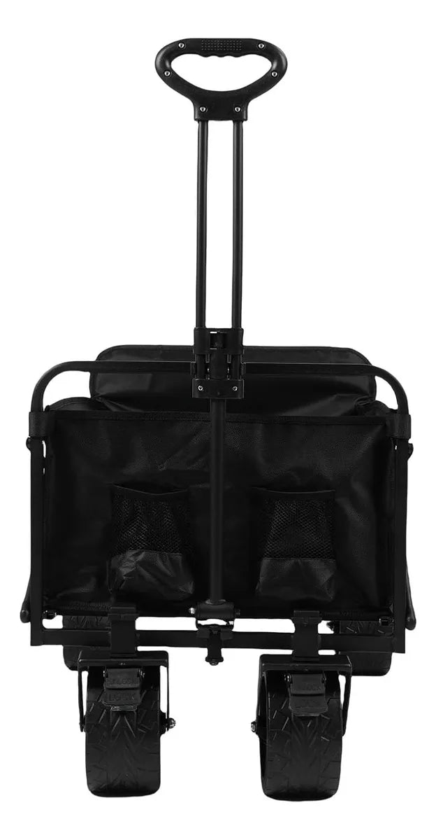 Carrito De 4 Ruedas Plegable Para Exteriores Camping o Playa Negro