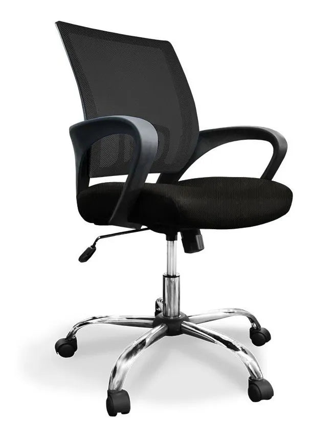 Silla de oficina Doona X5 negra ergonómica con respaldo reclinable