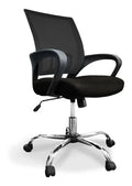 Silla de oficina Doona X5 negra ergonómica con respaldo reclinable