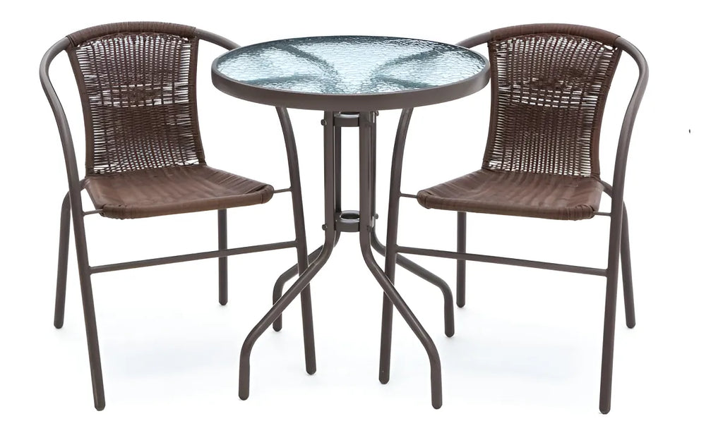 Juego de jardín - Mesa + 2 sillas