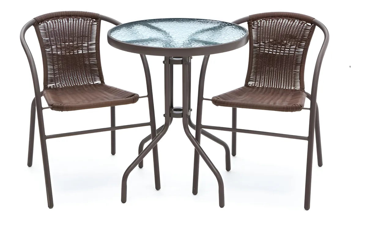 Juego de jardín - Mesa + 2 sillas