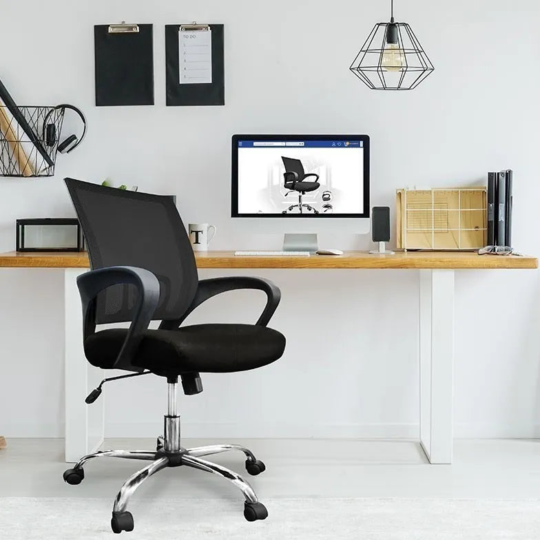Silla de oficina Doona X5 negra ergonómica con respaldo reclinable