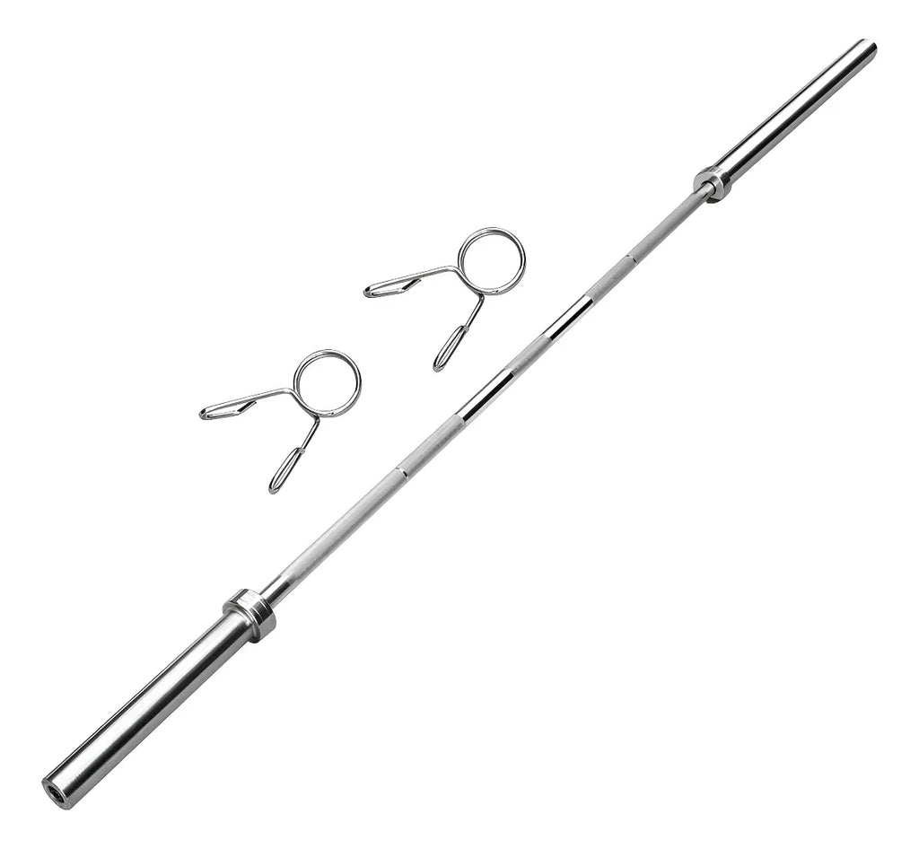 Barra Olímpica 1,20 Mts Maciza Cromada Musculación - Sportex