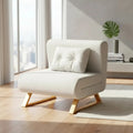 Sofá Cama 1 Cuerpo 73cm 3 En 1 Reclinable Calidad Pre Modern Gris Liso