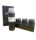 Termo 3 Tazas Acero Inoxidable 500ml Agua Frio Caliente Set