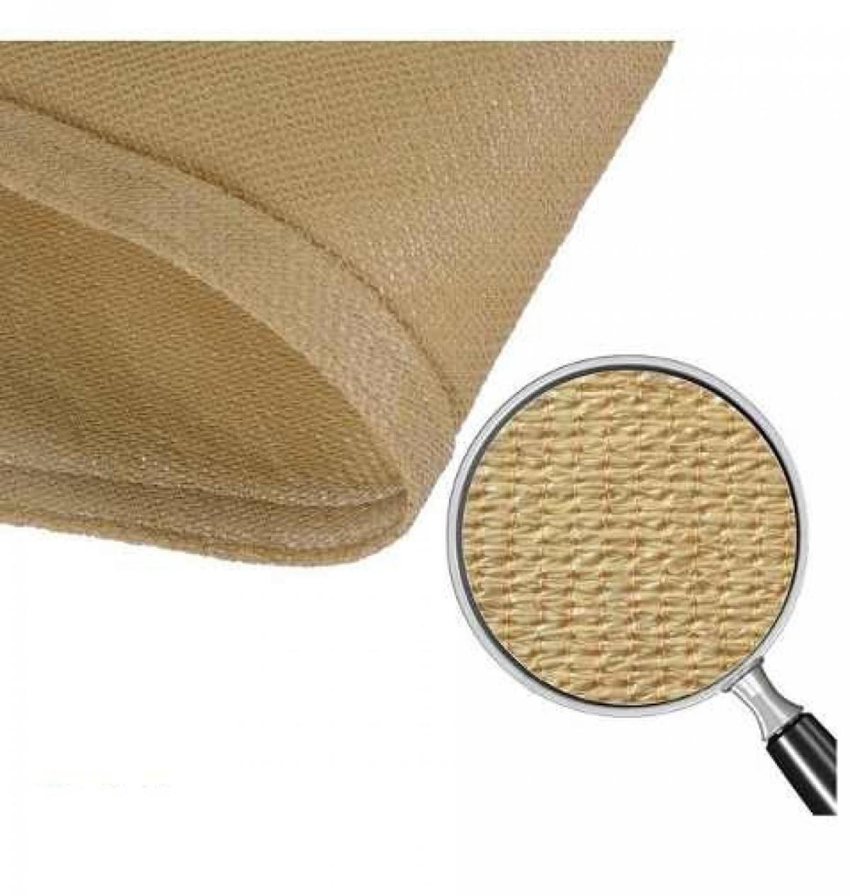 Toldo de malla sombra triangular 5 X 5 X 5 m.