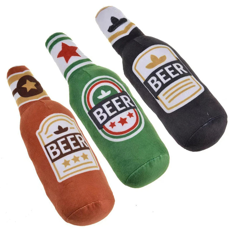 Juguete peluche botella cerveza