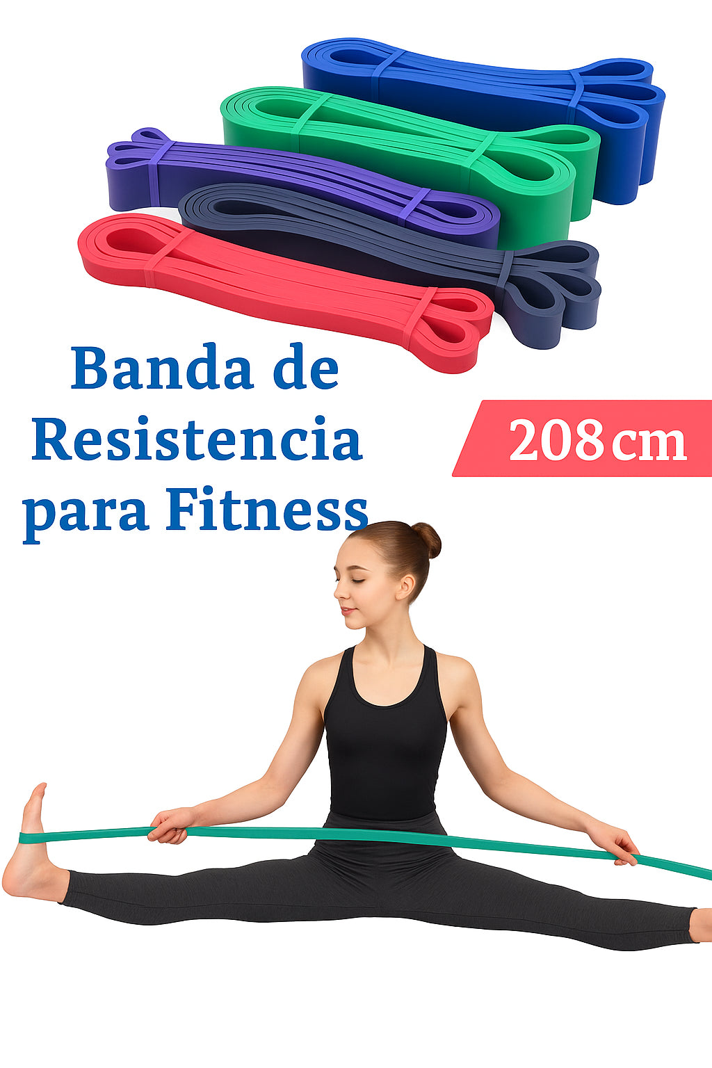 Súper Banda Verde 45 mm – Powerlifting, Crossfit y Dominadas (27–36 kg)