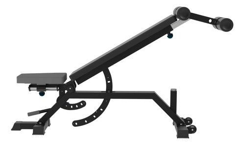 Banco Ajustable Ejercicios Pesas Abdominal Profesional