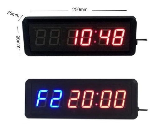 Temporizador Cronometro LED Gimnasio Multifuncional