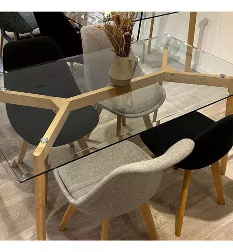 Mesa Estocolmo Falcon Vidrio