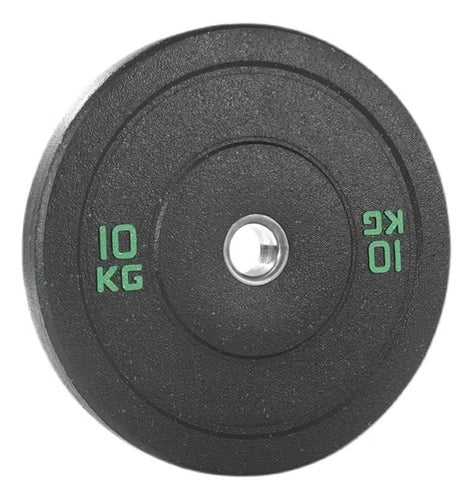 Disco Olimpico Crossfit Caucho Reciclado Sostenible 10 kg
