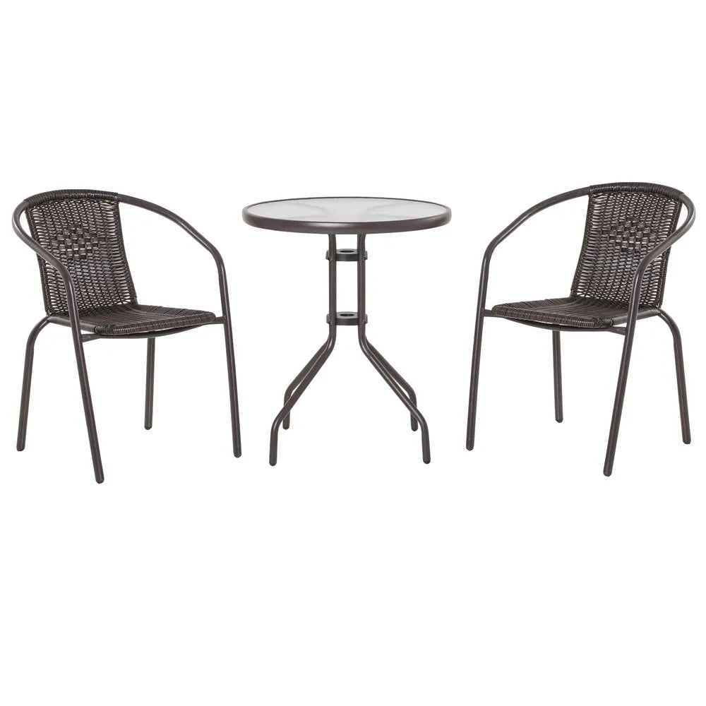 Juego de jardín - Mesa + 2 sillas