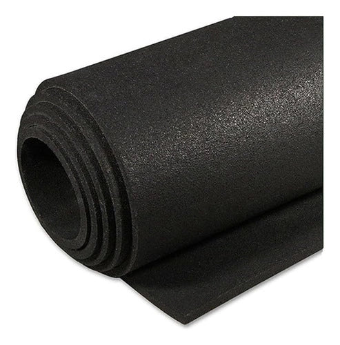 Piso De Caucho Goma Gimnasio Crossfit Enrollado Espesor 8mm