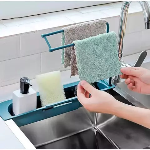 Escurridor Estante Organizador Extensible Para Pileta Cocina