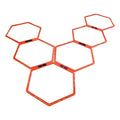 Set De 6 Aros Hexagonales Entrenamiento Con Enganches Bolso