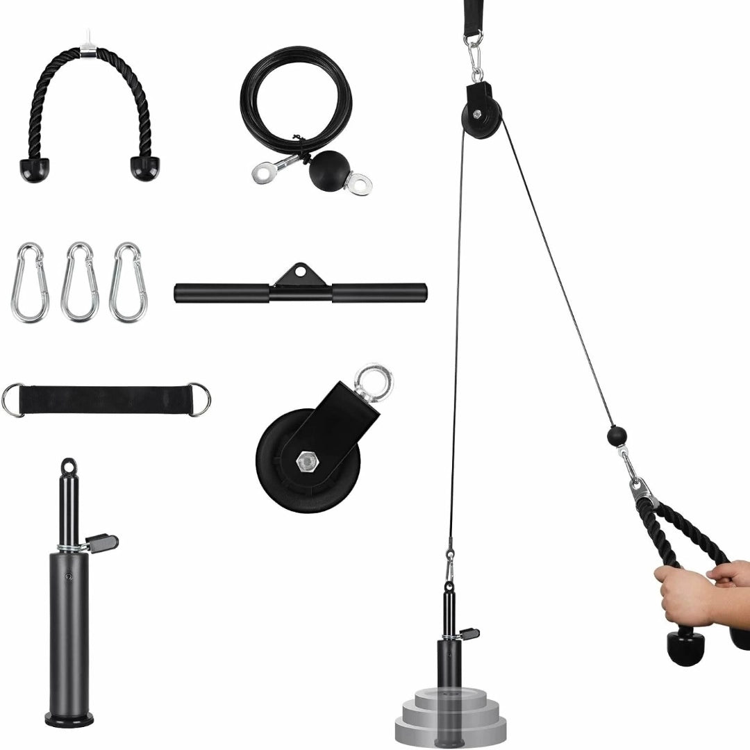 Set Kit Polea Alta + Linga + Cable + Barra + Mosquetones