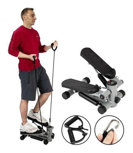 Máquina de Pasos Stepper Escaladora Giratoria Ajustable