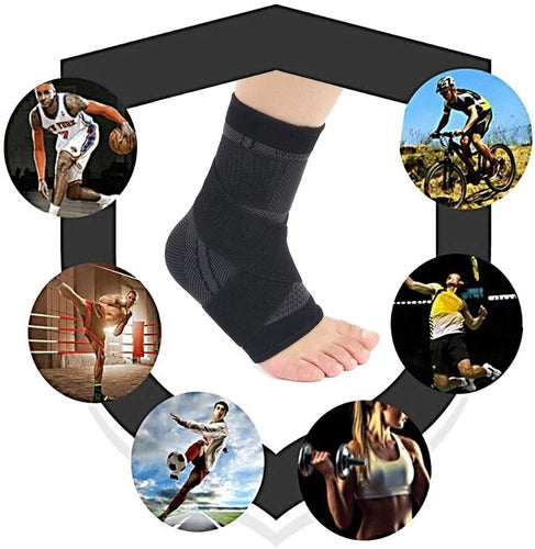 Tobillera Deportiva Ajustable Elástica Velcro Compresión