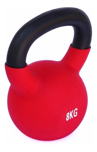 Pesas Rusas Hierro Recubiertas Goma Kettlebell 8kg