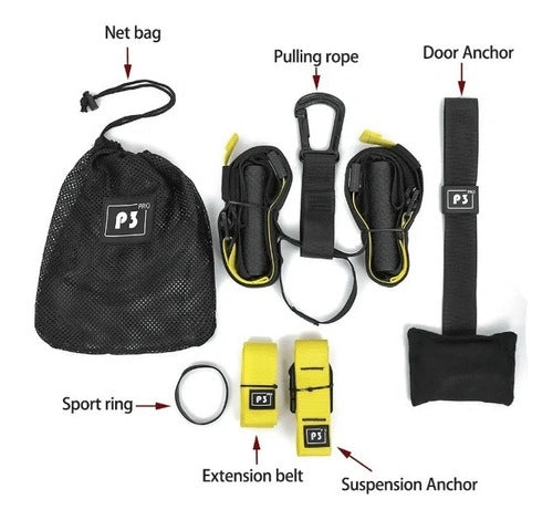 Bandas Sistema Suspensión Resistencia P3 PRO Gym Crossfit