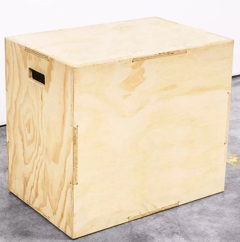 Cajón Salto Pliométricos Crossfit Caja Reforzada 40x50x60cm