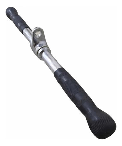 Barra Lineal Recta Giratoria Maciza Polea Triceps Y Biceps