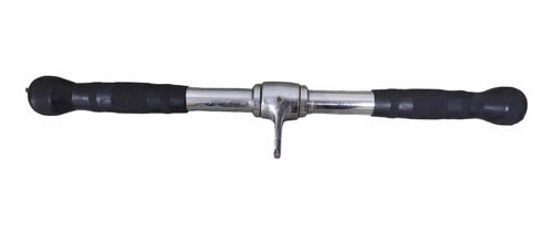 Barra Lineal Recta Giratoria Maciza Polea Triceps Y Biceps