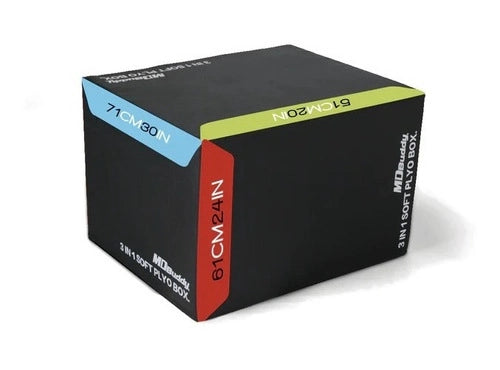 Cajon Pliométrico Foam 3 en 1 Blando Plyo Box 65 x 45 x 75cm