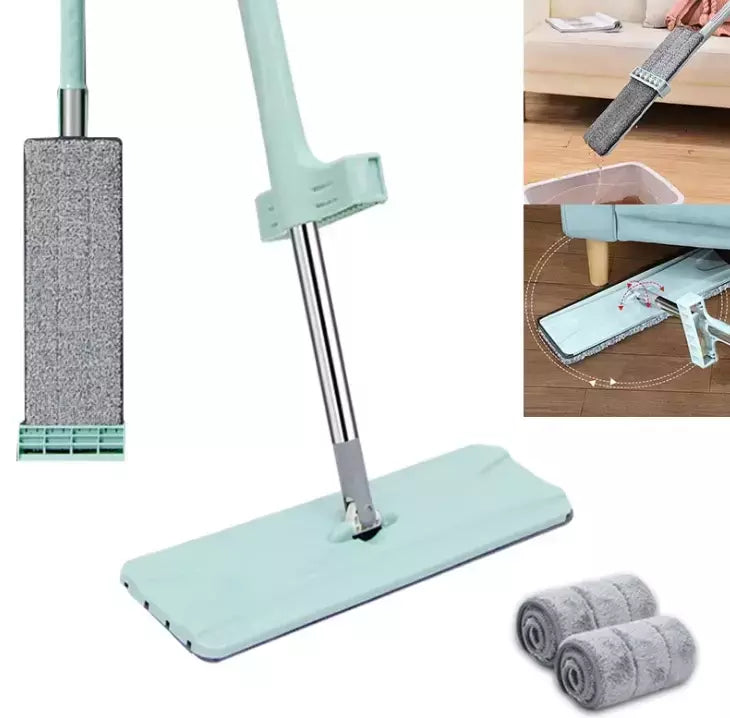 Mopa Trapeador con Escurridor Cabeza Giratoria Reutilizable