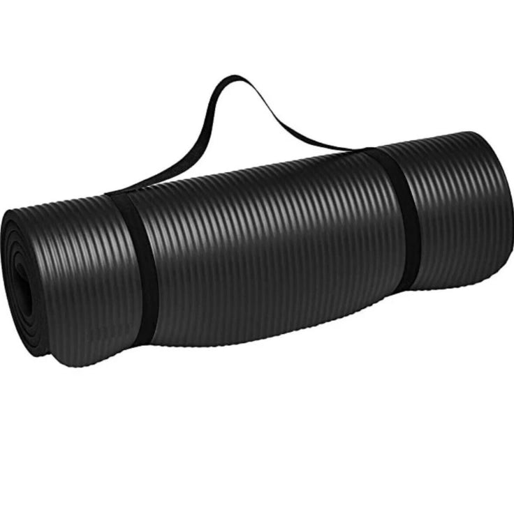 Yoga Mat Colchoneta + Cinta P/ Transport Nbr 183x61x10mm Pro